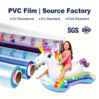 Rouleau de film PVC souple coloré, haute résistance à la soudure, flexible, extensible, durable, en plastique vinyle pour bateau pneumatique