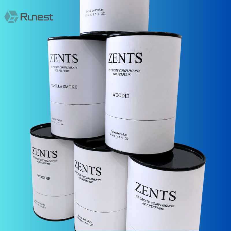 EcoFriendly Cylinder Circular Perfume Coffee Tea Bag White Cardboard Box High-end Paper Tube Packaging Bulk Order With Metal Lid
