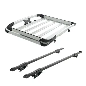 Aluminum alloy car roof rack platform roof rack 4x4 universal basket top carrier for GM pickup truck