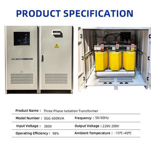 Transformateur d'isolation triphasé industriel pour onduleur solaire, abaisseur de tension AC 400V 800V 1000V vers 380V, 660Kva - Product Image 4