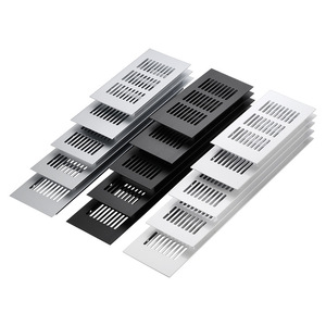 Grille de ventilation rectangulaire en alliage d'aluminium pour armoire de cuisine, placard à chaussures, design minimaliste, facile à installer - Product Image 4