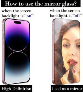 Chống gián điệp Tempered Glass bảo vệ màn hình gương bảo vệ trong suốt sự riêng tư Glass 14 15 cho Iphone điện thoại di động 9H lớp AA - Product Image 4