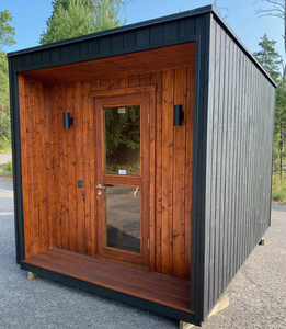 Saunas traditionnels finlandais de luxe pour 4 personnes, en séquoia/hemlock, avec vapeur humide - Product Image 2
