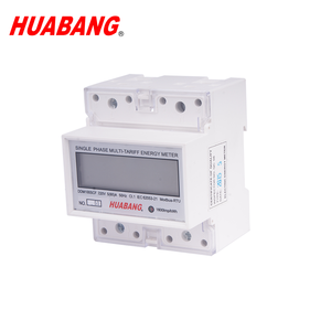 Compteur d'énergie monophasé multi-tarifs, installation sur rail DIN, petite taille, installation facile, compteur d'énergie sur rail DIN RS485 MODBUS - Product Image 1