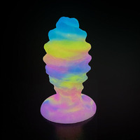 Plug Anal Lumineux Mignon Grande Taille XL avec Ventouse Petits Godes Sex Toys Pour Hommes Femmes Gay
