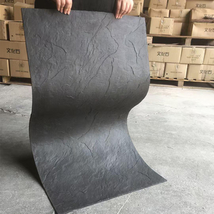 Rivestimento interno morbido muro pieghevole travertino artificiale pannelli in <span class=keywords><strong>pietra</strong></span> flessibile all'aperto moderno finto piastrelle 3D argilla modificata - Product Image 3