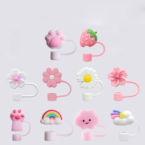 Gobelet en caoutchouc souple pour voiture, décoration en paille, nuage, fleur, poussière, tasse à café, créatif et mignon, 10mm - Product Image 1