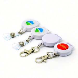 Porta-credenciales Retráctil de Alta Calidad con Logotipo Personalizado, Diseño Clásico de Plástico Resistente con Patrón Circular - Product Image 5