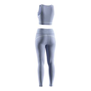 Conjunto de Top Corto y Leggings de Cintura Alta para Mujer, Altamente Elástico y Transpirable para Yoga, Fitness y Entrenamiento - Product Image 2