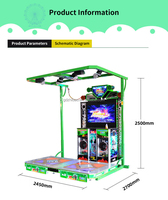 Machine de danse d'arcade à pièces Pump It up Music à vendre-Machine de musique dansante pour le divertissement