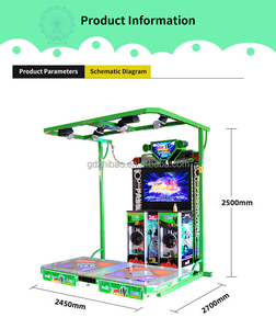 Máy nhảy <span class=keywords><strong>Arcade</strong></span> hoạt động bằng đồng xu bơm nó lên âm nhạc để bán-Máy nhảy nhạc để giải trí - Product Image 3