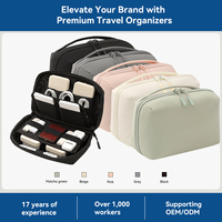 Sac d'accessoires numériques personnalisé avec logo pour batterie externe, souris, organiseur de voyage en Taslon, étui à documents grande capacité hydrofuge