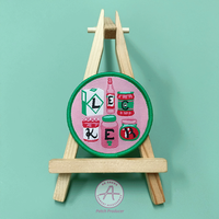 Patch tissé personnalisé avec bordure Merrow personnalisée avec des formes régulières et un artisanat exquis Patch tissé personnalisé