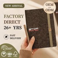 Carnet de notes personnalisé en gros A5 A6, couverture rigide en tissu, agenda tendance, impression de logo, OEM ODM, cadeau d'affaires pour le bureau