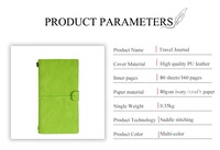 Carnet de voyage rechargeable en cuir pour hommes et femmes, couverture de carnet pour le terrain
