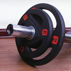 Disques de musculation en <span class=keywords><strong>caoutchouc</strong></span> noir à trois poignées, alésage 50 mm, avec étiquette rouge <span class=keywords><strong>KG</strong></span>, en plusieurs tailles <span class=keywords><strong>KG</strong></span>, vente en gros - Product Image 5
