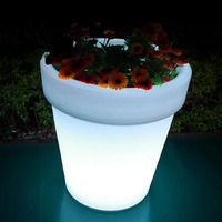 Lampe de sol en pot de fleurs LED