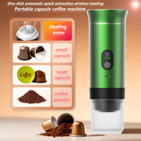 Les fabricants fabriquent une cafetière à capsules domestique grande machine à expresso portable de 80ml avec écran LED en poudre chaude et froide