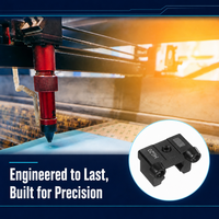 Rail de guidage linéaire HG25 avec curseur fixe, butée anti-collision, poignée et bloc de positionnement pour machine CNC, imprimante 3D, laser