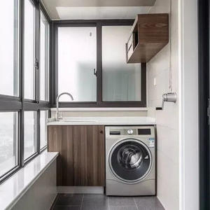 ตู้ครัวทันสมัยระเบียงตู้เก็บของพร้อมคุณสมบัติซักผ้า - Product Image 1