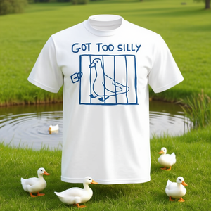 T-shirt humoristique « Got Too Silly Goose » pour les amoureux des animaux - Product Image 3