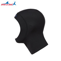 DIVE & SAIL 1MM Casque de plongée en néoprène durable pour la natation et le surf, protection solaire pour la tête, pour hommes et femmes