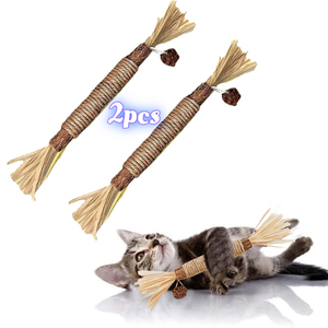 Cat Toys Silvervine Chew Stick,Kitten Treat Catnip Toy Kitty Natural <strong>Stuff</strong> with Catnip for <strong>Cleaning</strong> Teeth Indoor Dental - Product Image 3