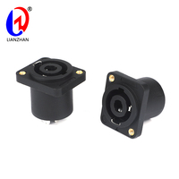 Connecteur de câble jack audio Speakon 4 pôles femelle en nylon pour montage sur châssis