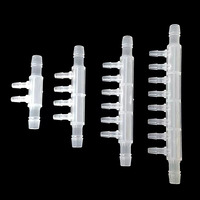Croix B8x4-8 et 10 voies barbelées Type jardin en plastique Tube polypropylène tuyau connecteur séparateur raccords de tuyauterie