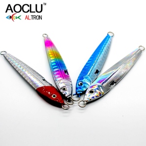 AOCLU vendita calda 28g metallo luminoso Jig cucchiaio da pesca dura esca per la pesca d'acqua dolce sgombro spagnolo - Product Image 5