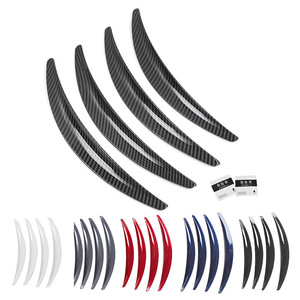 Protections d'arche de roue en fibre de carbone pour Tesla Model 3, 4 pièces, extensions d'ailes adhésives, garde-boue en plastique ABS - Product Image 5