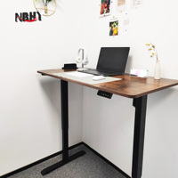 Meilleure vente Bureau électrique moderne ergonomique peu encombrant Bureau réglable en hauteur Table assise sur pied Mobilier de bureau pour la maison