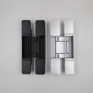 บานพับประตูปรับได้ อายุการใช้งานยาวนานกว่าหนึ่งแสนครั้ง ขนาด 198x30 มม. สีดำ บานพับไฮดรอลิกแบบซ่อน 3 มิติ บานพับโลหะผสมสังกะสี - Product Image 2