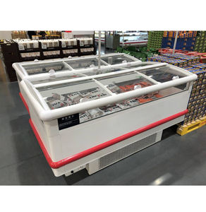 Refrigerador <span class=keywords><strong>de</strong></span> pantalla <span class=keywords><strong>de</strong></span> supermercado enchufable con sistema <span class=keywords><strong>de</strong></span> refrigeración por aire Congelador <span class=keywords><strong>de</strong></span> Isla <span class=keywords><strong>de</strong></span> doble Temperatura <span class=keywords><strong>de</strong></span> vidrio <span class=keywords><strong>de</strong></span> refrigeración directa/ventilador - Product Image 1