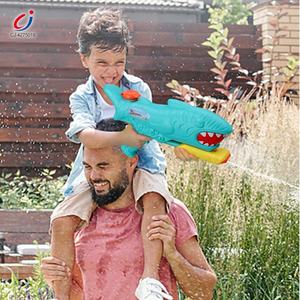 Pistol Air Mainan Anak Chengji Bentuk Hiu, Permainan Menembak Air Musim Panas untuk Anak di Luar Ruangan, Pistol Air Hiu Kartun Plastik - Product Image 2