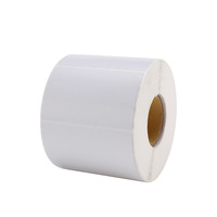Étiquettes autocollantes circulaires en papier couché imprimées rotativement avec code-barres pour usage logistique 20/30/40/50/60/70/80/100