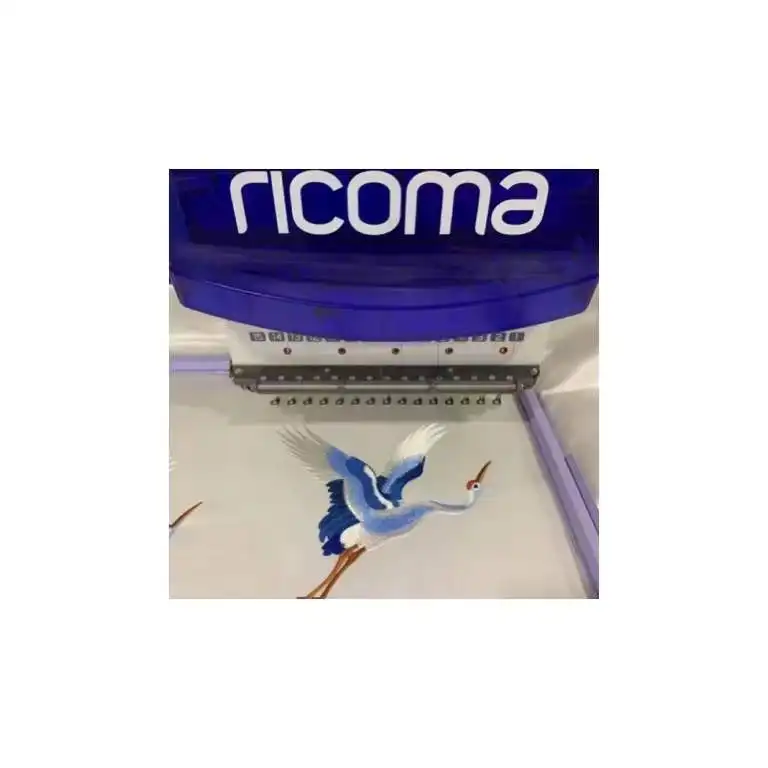 New style Hot selling Ricoma single head 15 needle embroidery sewing machine for t shirt/shirt/blouse