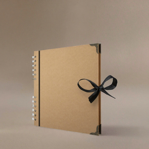 Nâu dày kraft giấy DIY Album ảnh handmade Bộ nhớ Cuốn sách với xoắn ốc ràng buộc sổ lưu niệm phong cách cho bảo quản kỷ niệm - Product Image 2