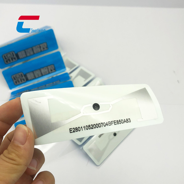 RFID Tag Windshield Label Paper Tag 1~10m Long Range UHF/NFC 868-956MHz Waterproof/Weatherproof ISO18000-6C Customizable Color