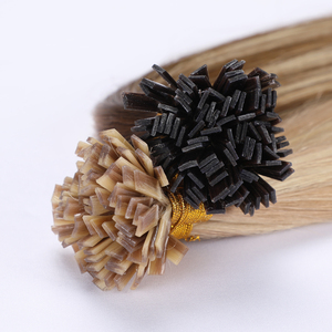 Venta al por mayor Remy punta plana extensiones de cabello virgen cutícula alineada cuerpo onda modelo ruso Rubio Color - Product Image 2