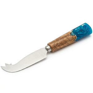 Silver Eco-Friendly <b>Cheese</b> <b>Knives</b> <b>Set</b> In Stainless Steel With Resin Handle Design For <b>Cheese</b> Cutting At Parties And Gatherings - Product Image 1