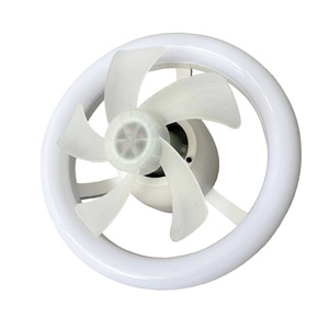 Ventilador de Techo LED con Luz, Control Remoto, 5 Aspas, Motor AC, 3 Velocidades, Cuerpo de Plástico, Diseño Moderno - Product Image 3