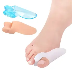 뜨거운 판매 실리콘 젤 발가락 분리기 발가락 통증 보호 Bunions 및 외반 된 Valgus 교정 장치