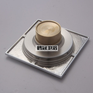 Square Copper <b>Drain</b> 5.5 In Anti Corrosion Minimalist Design For <b>Bathroom</b> Shower - Product Image 2