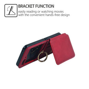 Couverture de téléphone portable de fente de carte pour <span class=keywords><strong>Samsung</strong></span> Z flip 6 flip cuir couverture de téléphone anti-choc de haute qualité pour Moto razr 50 ultra - Product Image 2