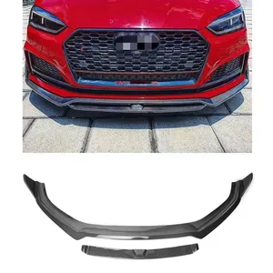 Kualitas Tinggi Serat Karbon Bibir Depan untuk Audi A5 S5 B9 Sline KB Gaya untuk Audi 2017 2018 2019 Bibir Depan