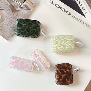 Étui pour AirPods Pro 3 à imprimé léopard brun ambre, étui pour écouteurs sans fil pour générations 2/3/4 avec protection à motif ondulé - Product Image 1