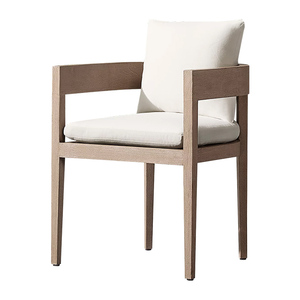 Modern Anti-Corrosion <strong>Teak</strong> Outdoor <strong>Dining</strong> Set Solid Wood <strong>Tables</strong> and Chairs Water Resistant for Courtyard Villa Garden Leisure - Product Image 5