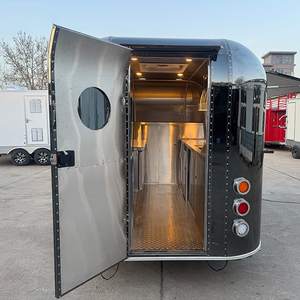Nouvelle conception, camion de cuisine mobile en acier inoxydable de 3,5 mètres, personnalisé, avec chariot de restauration rapide, remorque alimentaire - Product Image 4