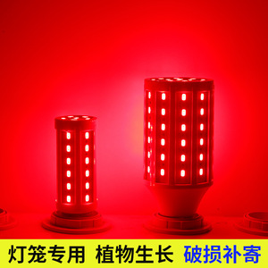 หลอดไฟ LED สีแดง E27 85-265V 24-216 ลูกปัดความสว่างสูงสำหรับงานแต่งงานบรรยากาศห้องปลูกพืชแสงสว่าง - Product Image 3